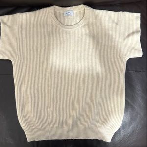 Salvatore Ferragamo short sleeve cashmere blend knit